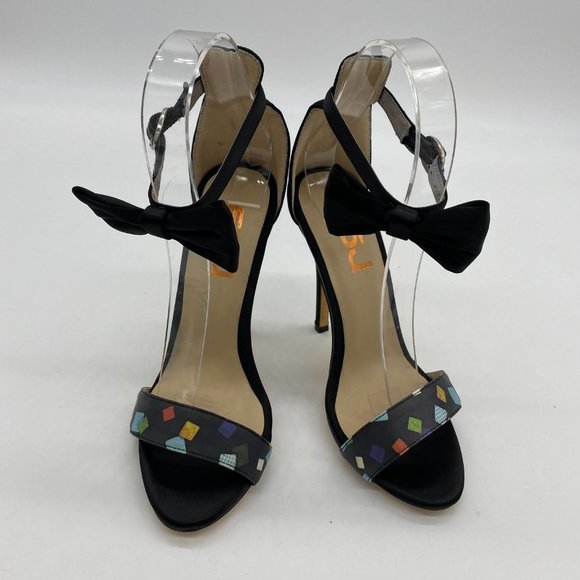 FSJ Open Toe Pumps D'Orsay High Heels Bow Sandals - Picture 2 of 10